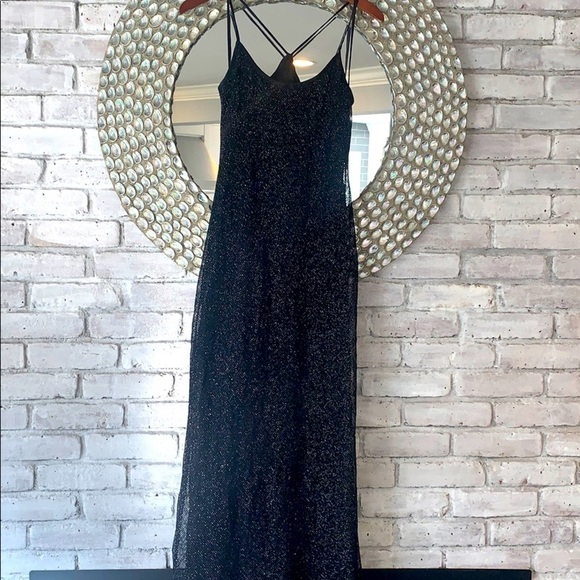 Vintage Ralph Lauren Metallic Mesh Mermaid Dress - Picture 6 of 16